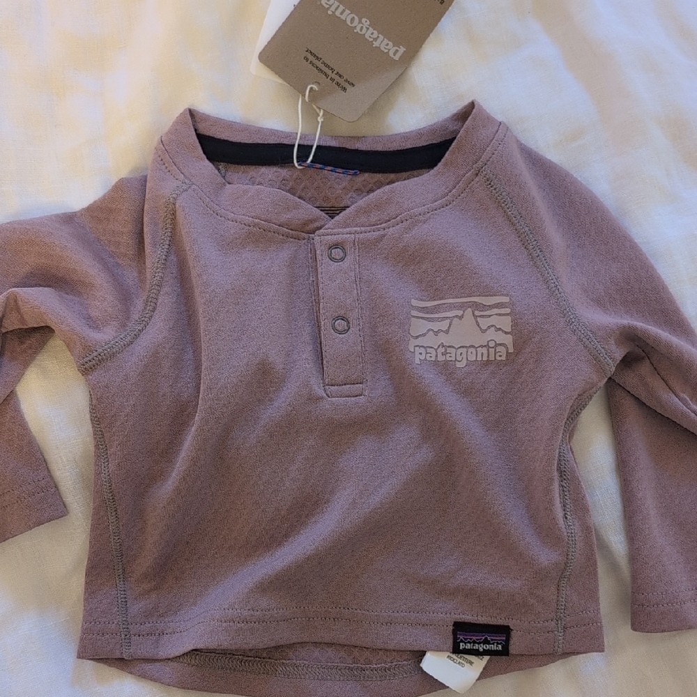 Patagonia Kids Long Sleeve Henley - Mauve